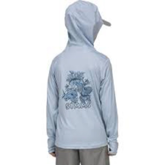 Simms Kids Light Blue Graphic Hoodie - Picture 1 of 6
